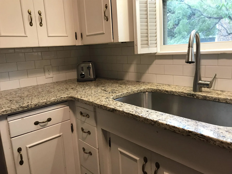 after image of replacing countertops