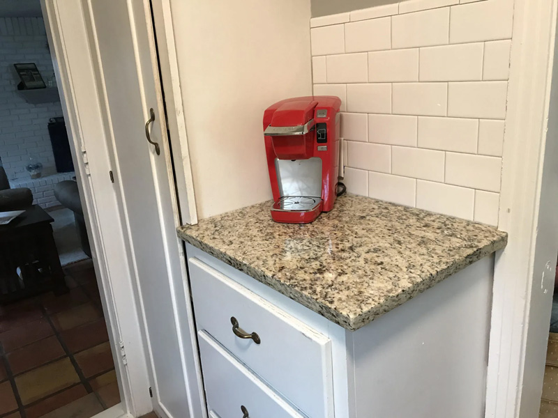 after image of new countertop installation